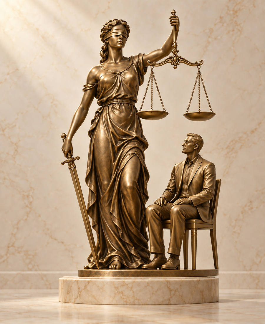 Ilustracion de la balanza de la Justicia para el servicio de incapacidad permanente